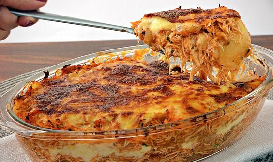 Lasanha de batata com f