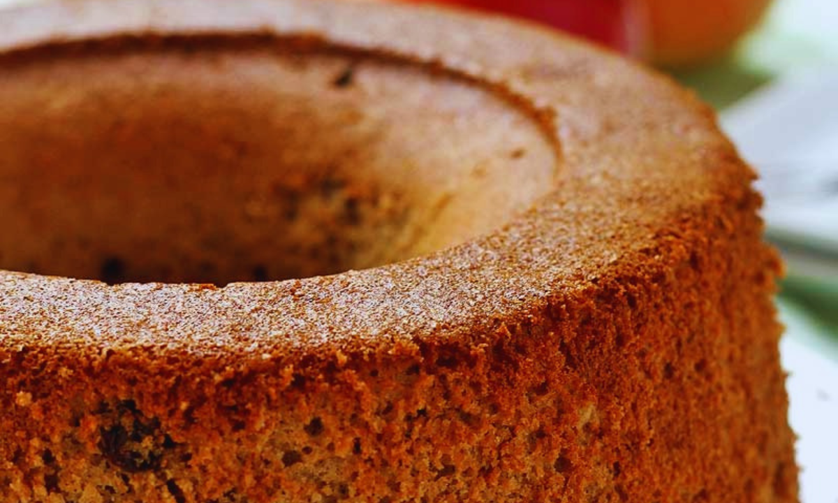 Bolo de banana e maçã com aveia sem trigo