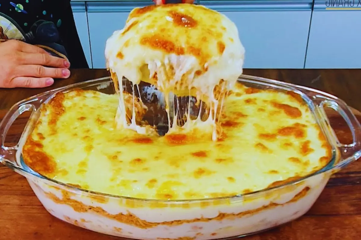 Lasanha de Frango com molho bran