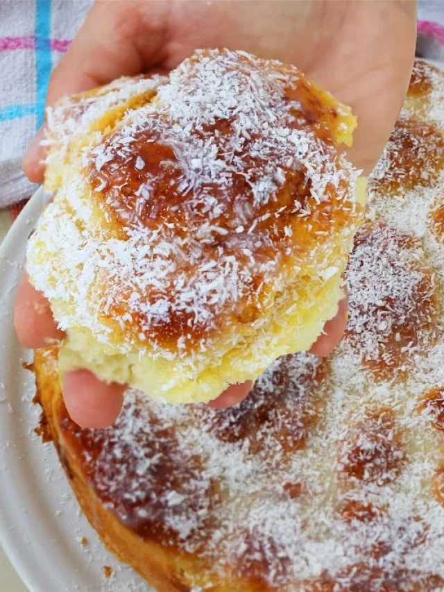 Pão doce de colher simplesmente maravilhoso