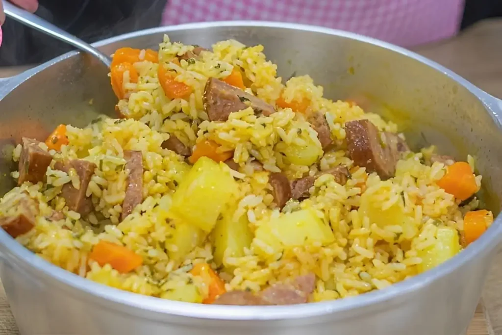 Almoço completo em uma panela só