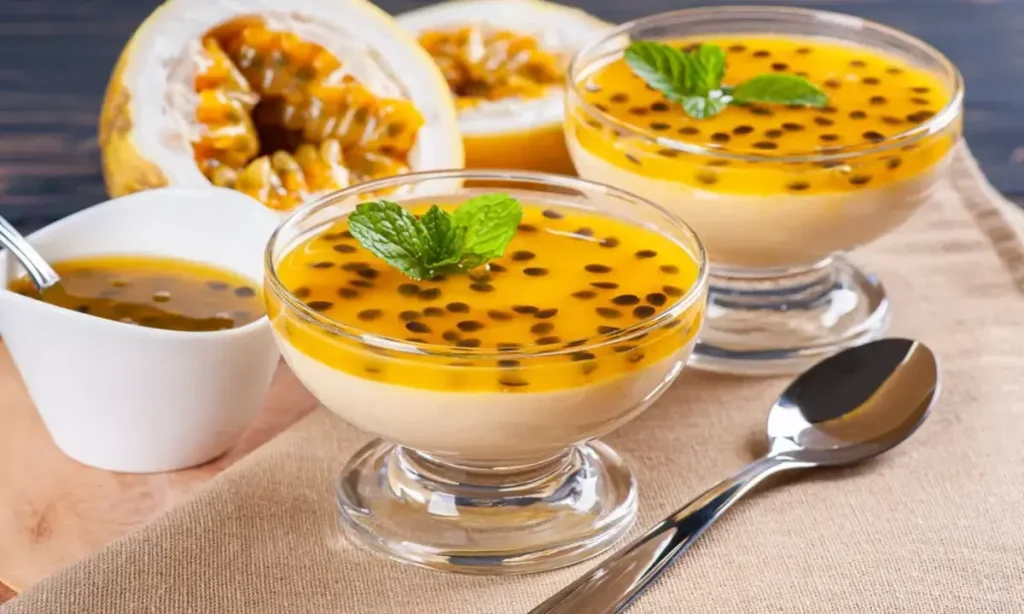 Mousse de Maracujá com Calda