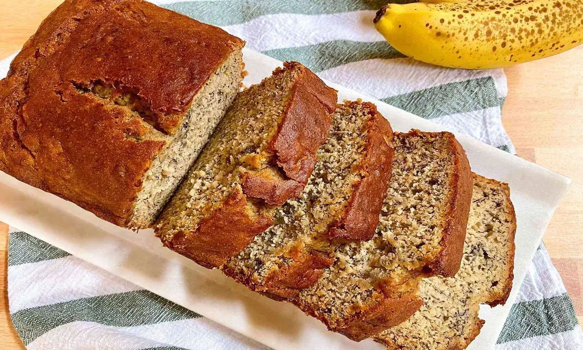 bolo de banana no liquidificador