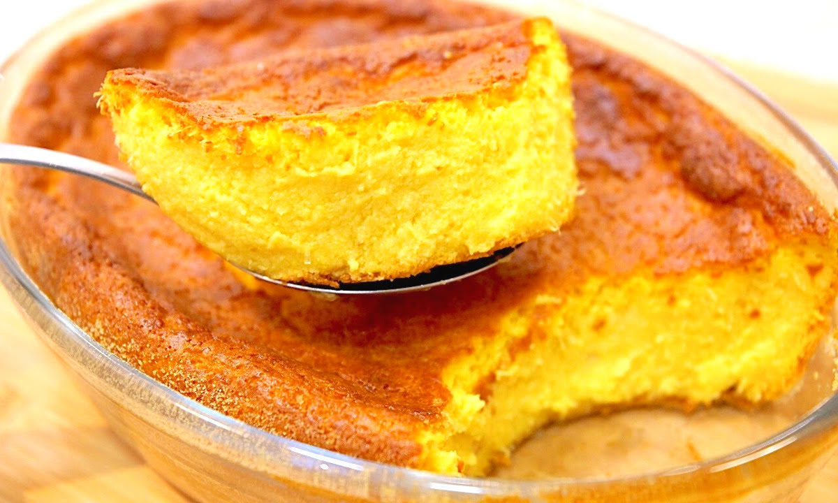 Bolo de Pamonha no liquidificado