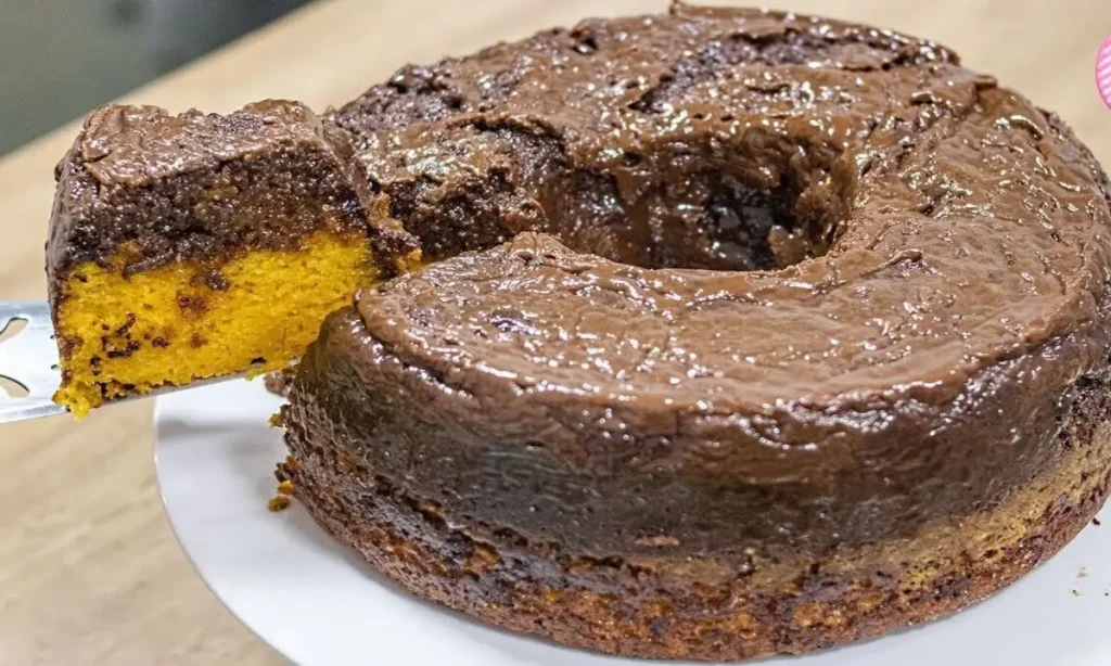 Bolo de cenoura invertido 