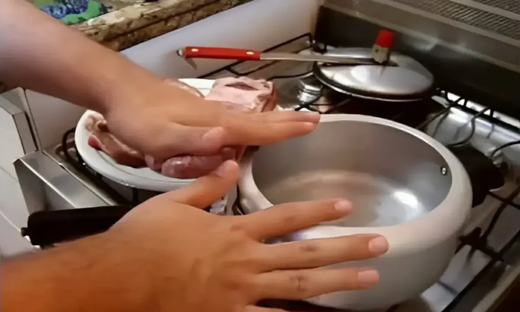 Churrasco na panela de pressão