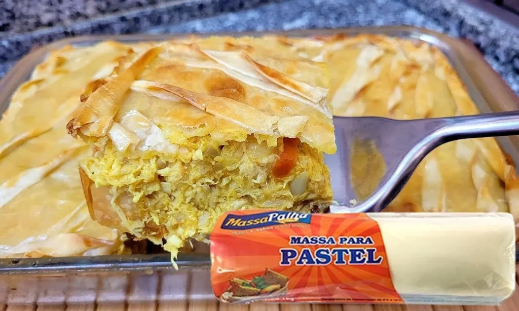 Empadão com massa de pastel