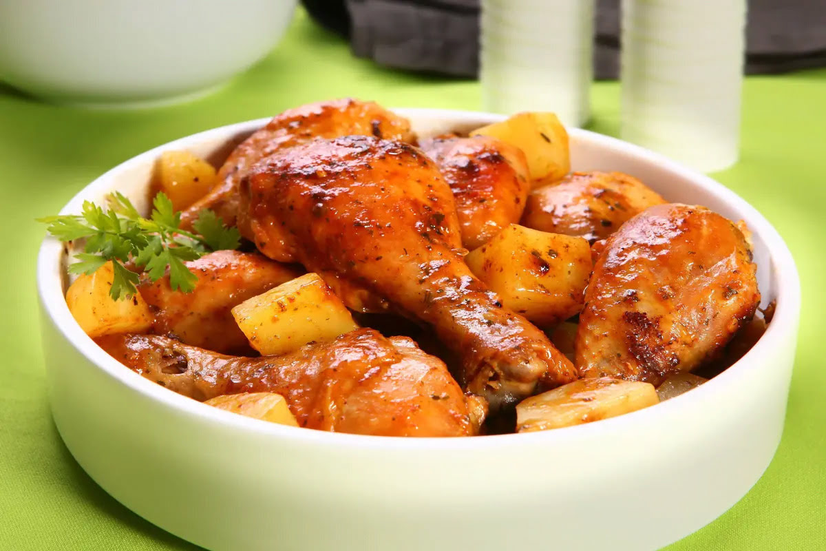 Frango Assado com Batatas