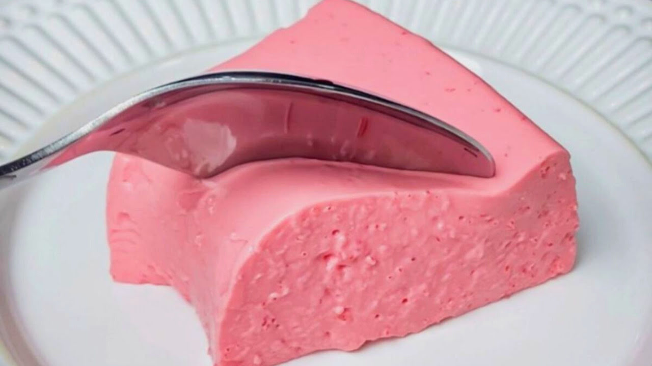 Sobremesa de Gelatina Cremosa com Apenas 2 Ingredientes