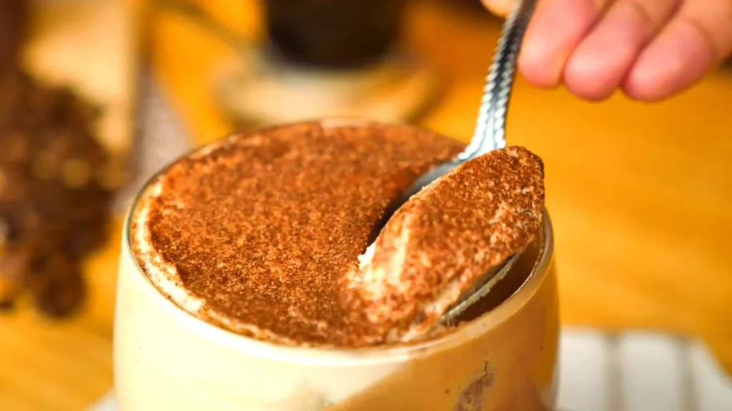 Mousse de cappuccino cremoso