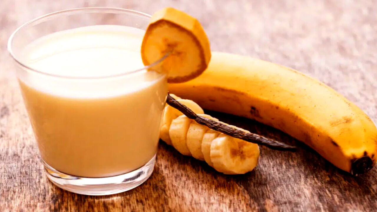 Smoothie de banana e maracujá