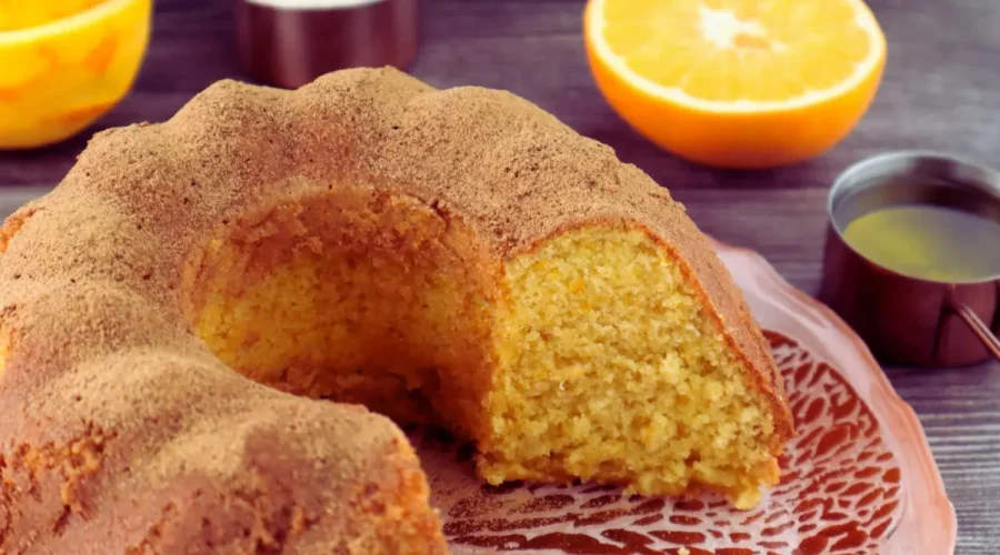 bolo de laranja com canela 