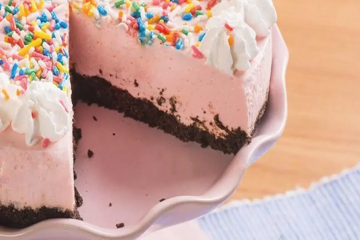 torta milk-shake de morango