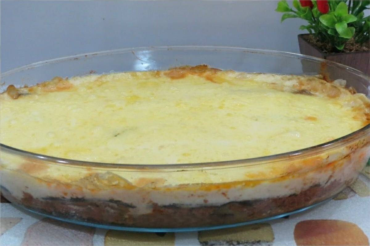 Berinjela gratinada no forno