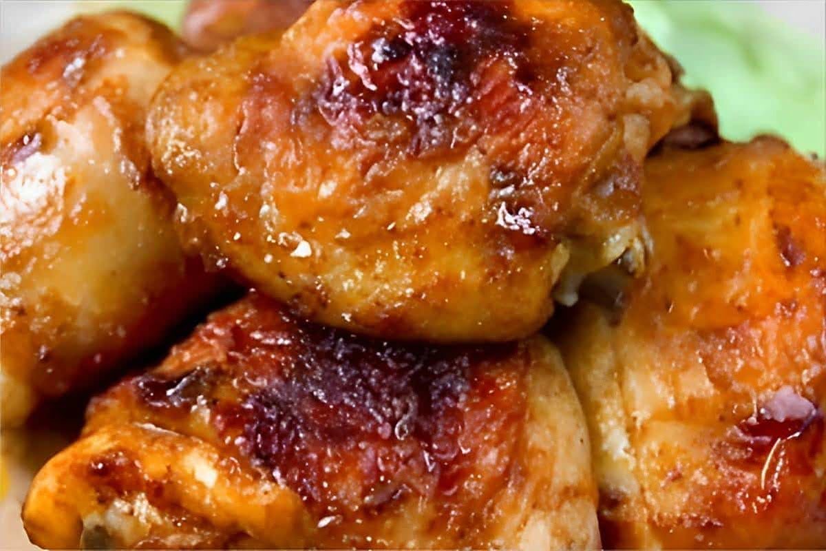 Frango assado suculento