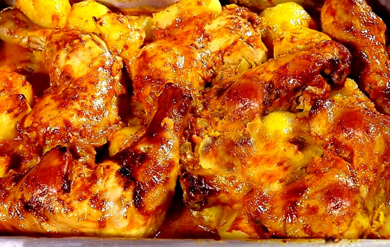 Frango com Batatas no forno