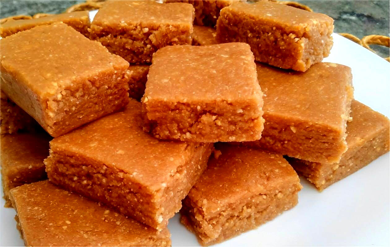 Paçoca caseira com bolacha maisena