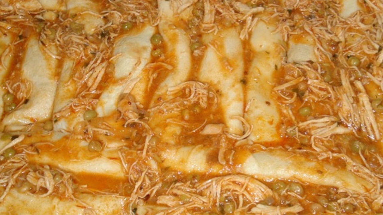 Panqueca de frango cremoso