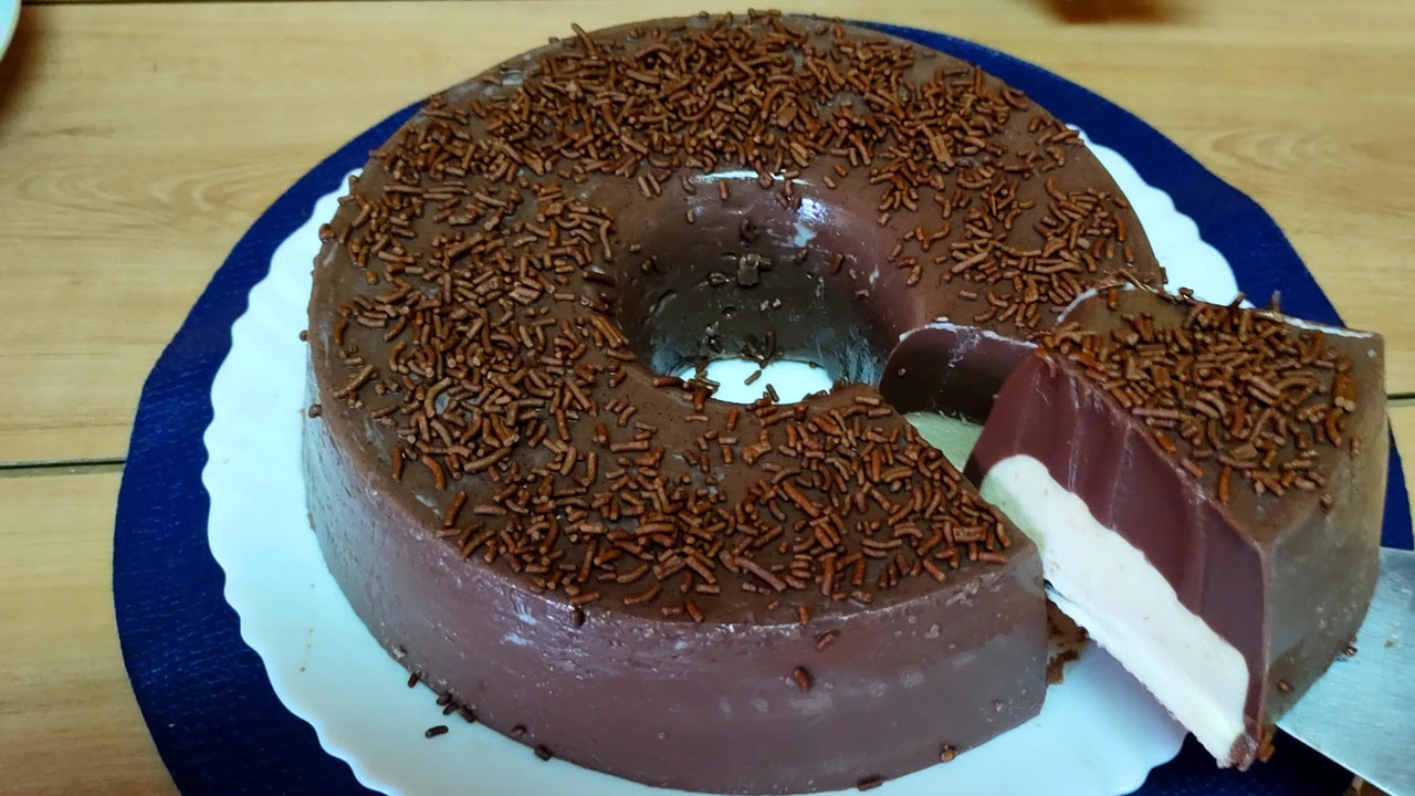 Pudim de chocolate sem forno