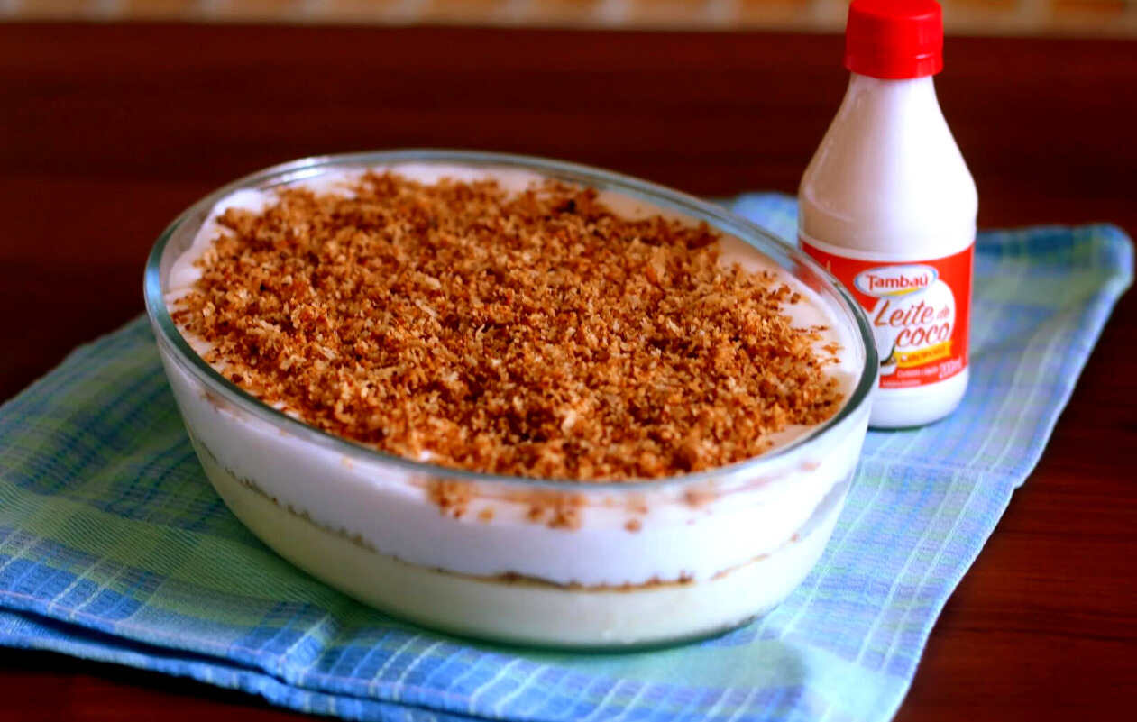 Pavê de creme de coco