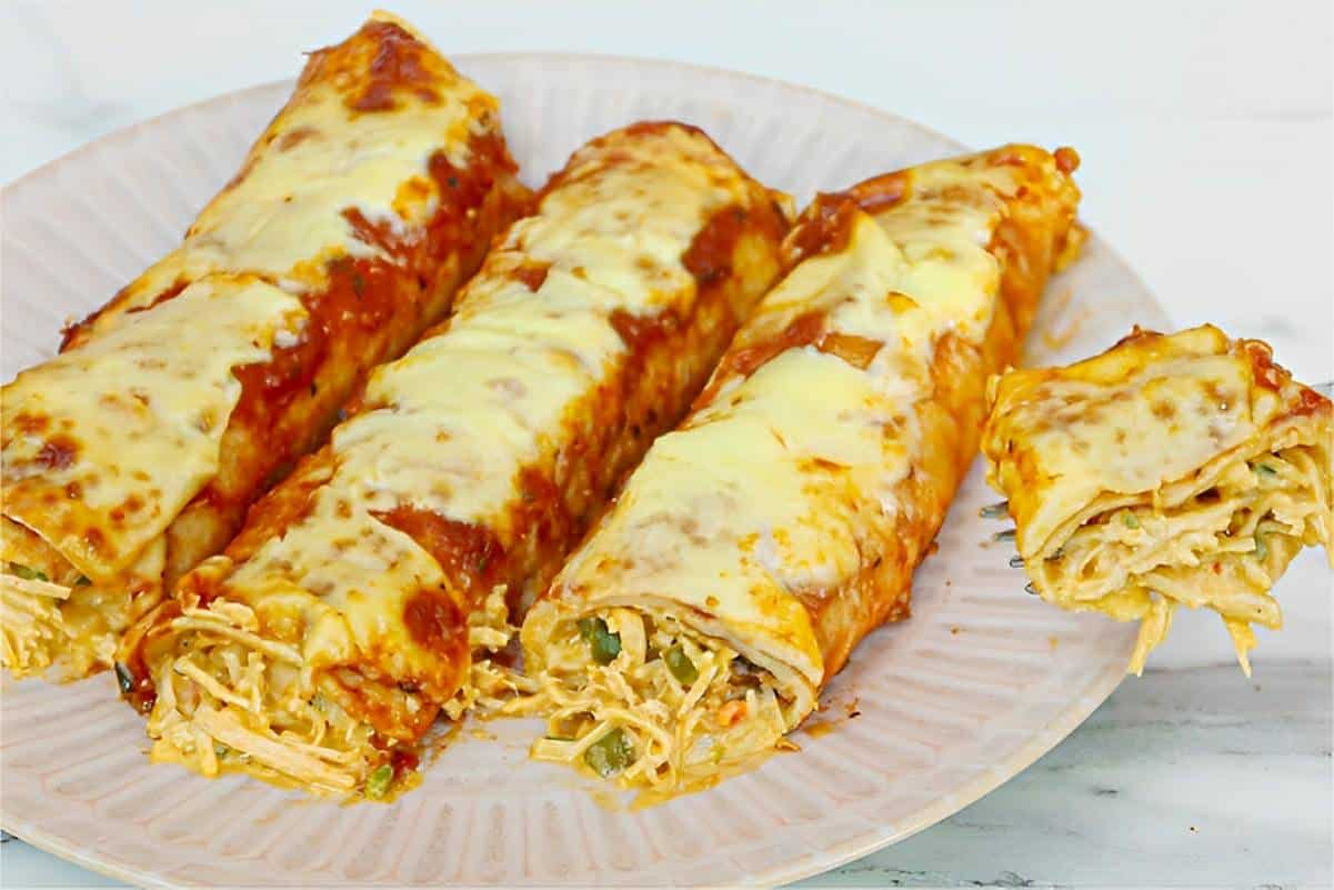 panqueca de frango de restaurante