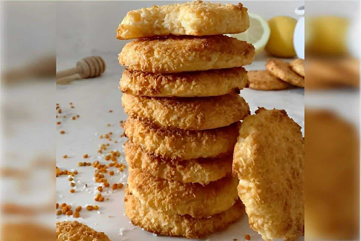 Bolachas de coco e limão