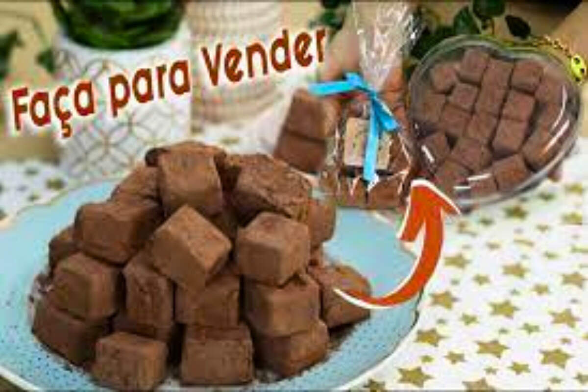 Balinhas de chocolate de 3 ingredientes