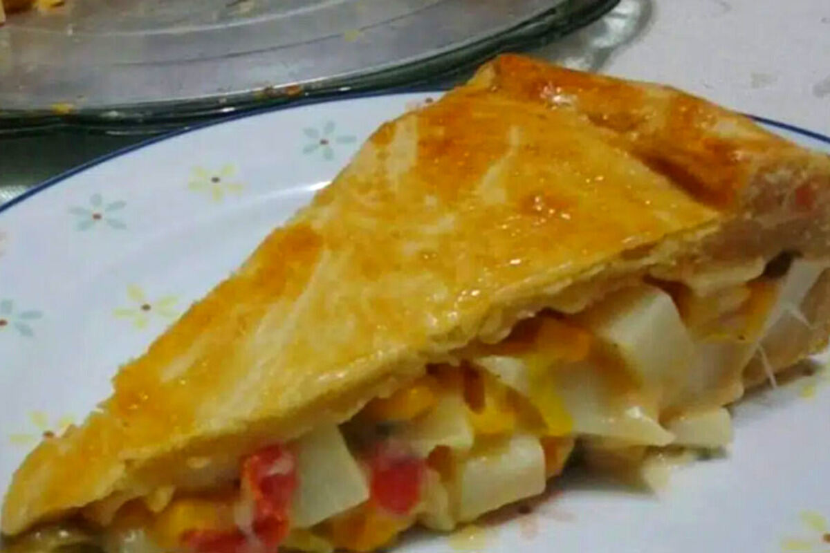 Empadinha de palmito com requeijão