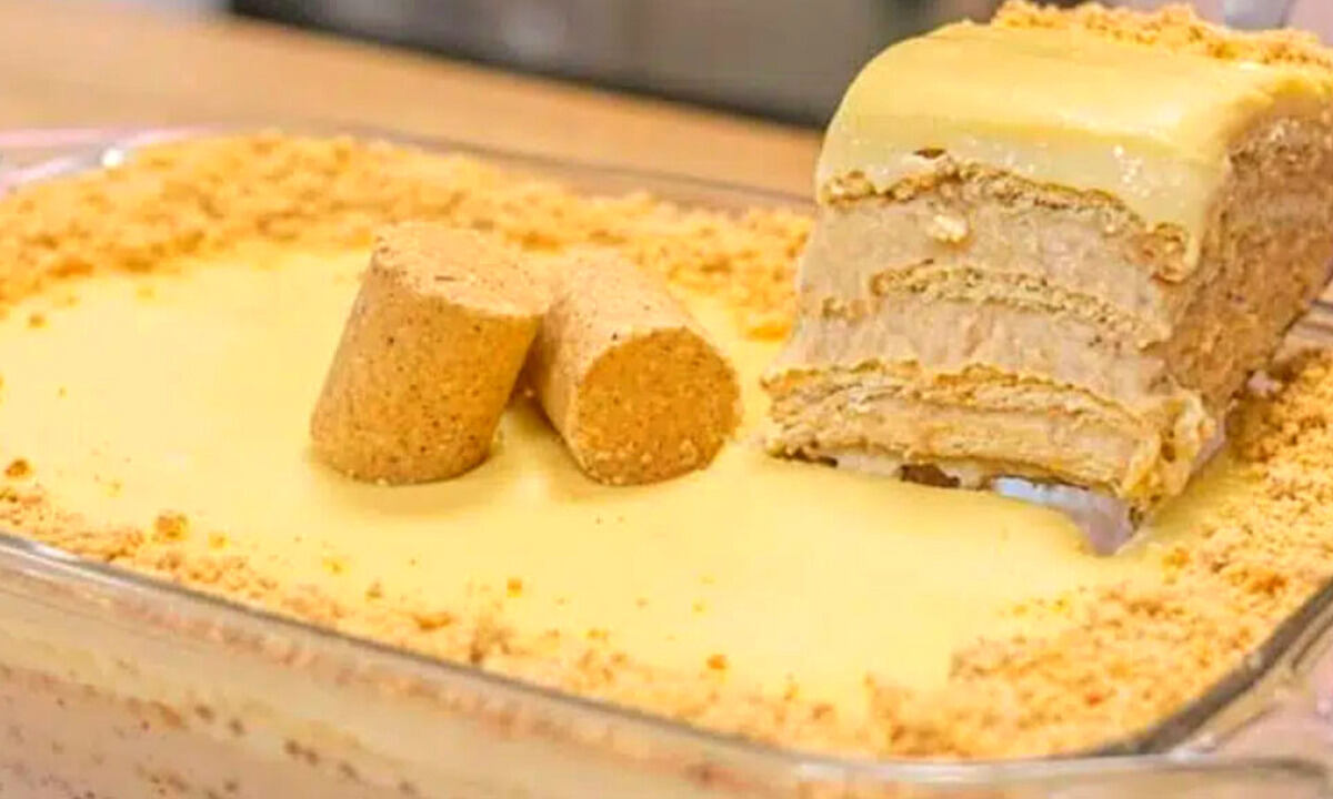 Pavê de paçoca rolha