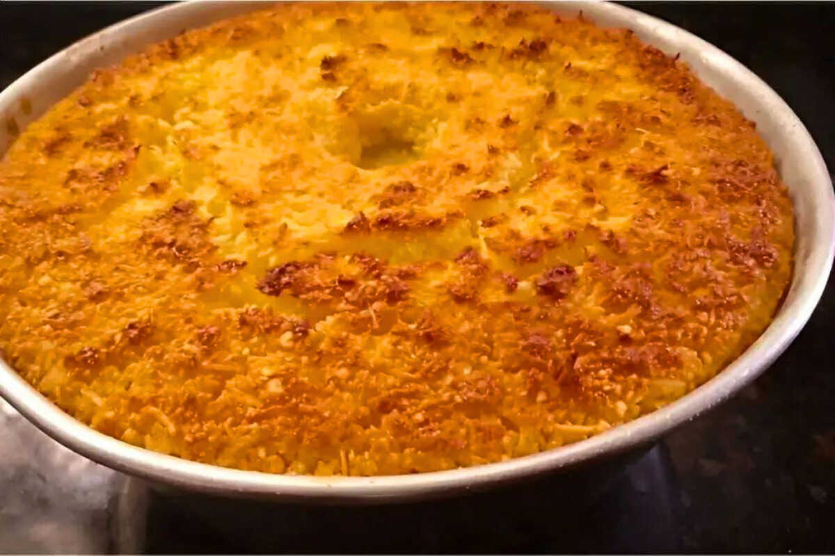 Bolo de mandioca de liquidificador