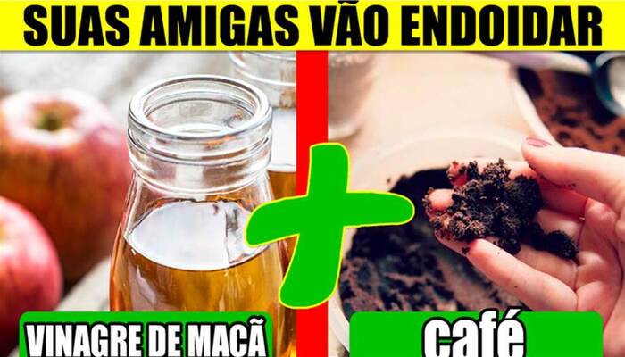 Misture CAFÉ E VINAGRE para obter uma máscara facial que ajudará a clarear a pele