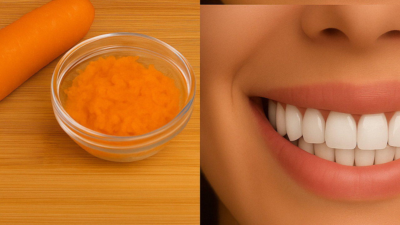 Receita Caseira para Clarear os Dentes com Cenoura e Limão