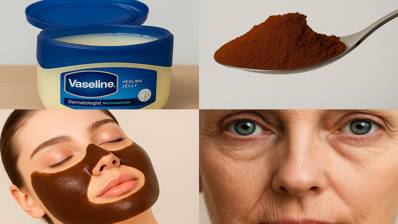 Misturar café com vaselina para pele