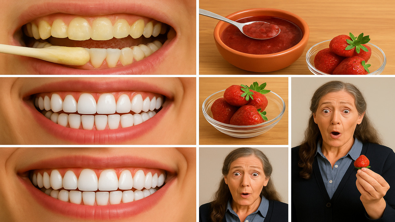 Misture Morango com Bicarbonato e Tenha Dentes
